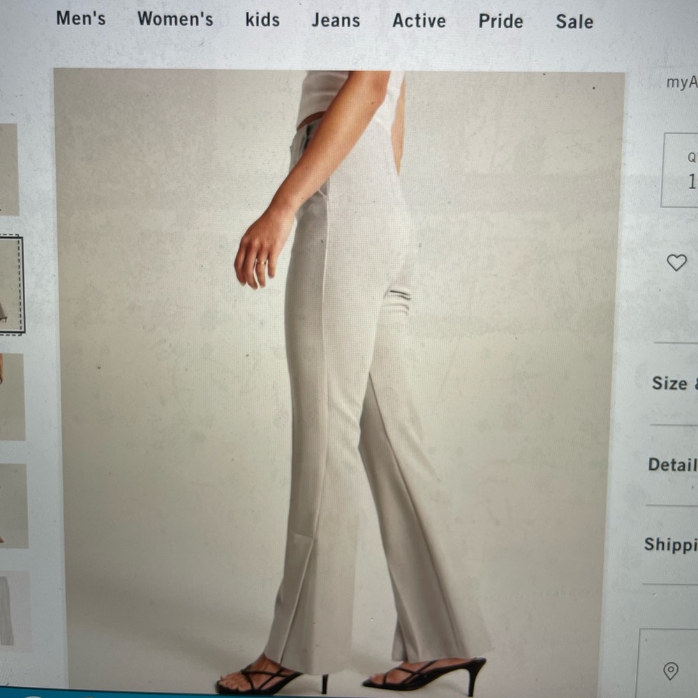 Abercrombie tailored flare pants